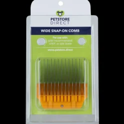 #A 3/4″ Orange Wide Snap on Comb by PetStore.Direct