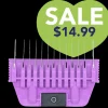 A Series Wide 6mm 1/4" Metal Comb by Joyzze