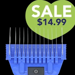 A Series Wide 10mm 3/8" Metal Comb by Joyzze