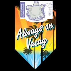 Always on Vacay Dog Bandana by Dog Fashion Living
