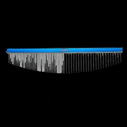 6.5" 50/50 Aqua Blue Half-Moon Comb by Zolitta
