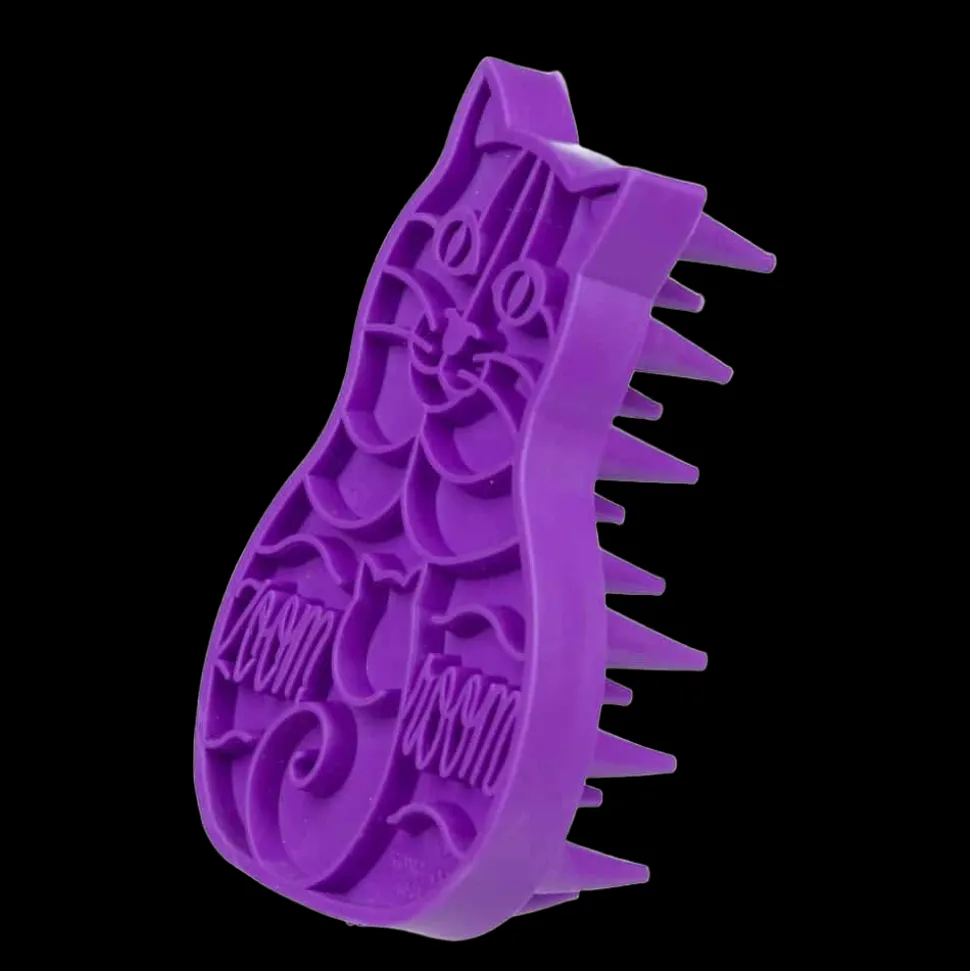 Bathing Brush for Cats Purple by ZoomGroom
