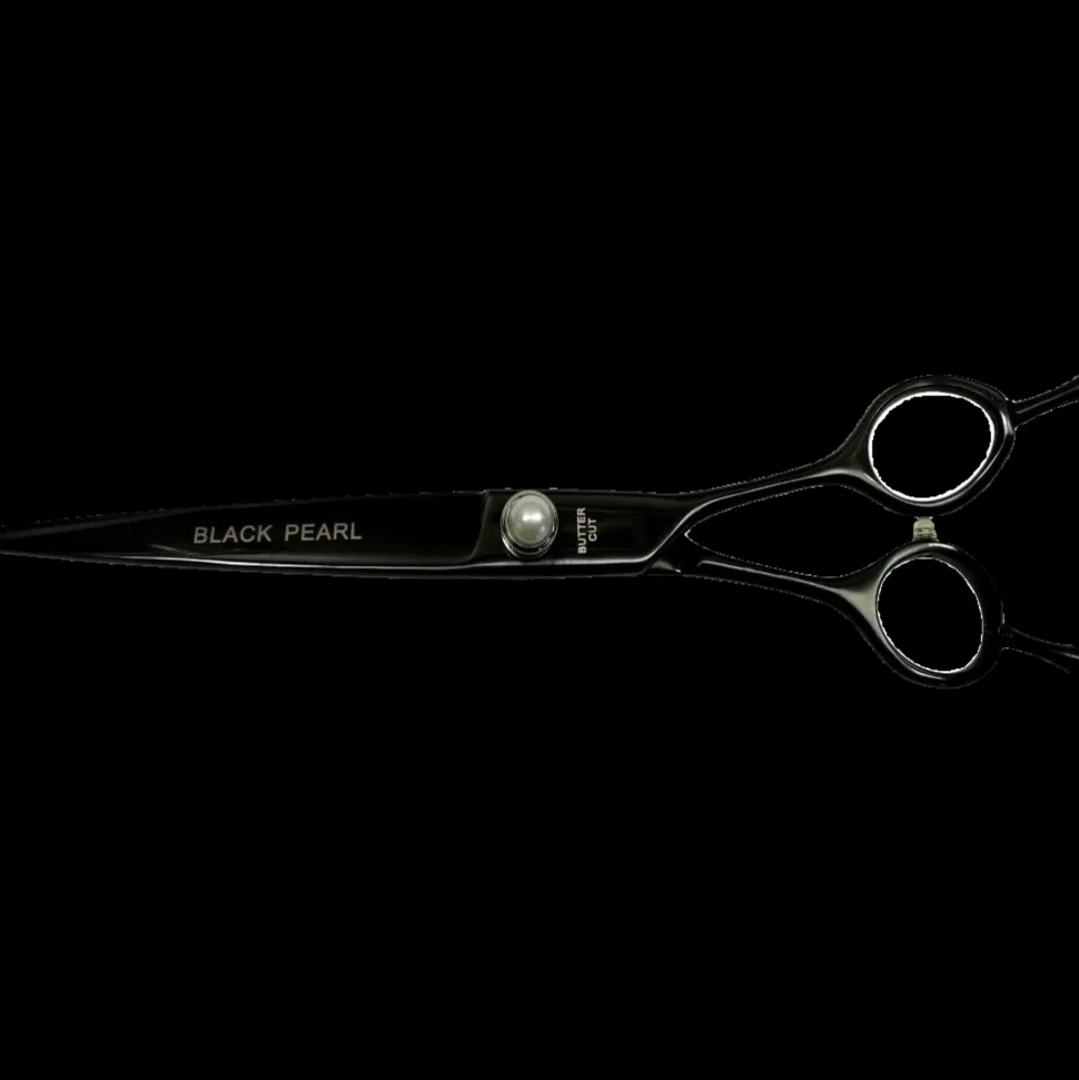 Black Pearl 8" Straight Even Handle Shear by Geib