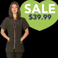 Black Rhinestone Grooming Jacket by Ladybird Line
