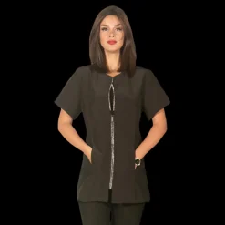 Black Rhinestone Grooming Jacket by Ladybird Line