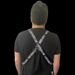 Black Waterproof Signature Strap Crossover Apron by Ladybird Line
