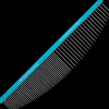 6.5" 50/50 Blue Half-Moon Comb by PetStore.Direct