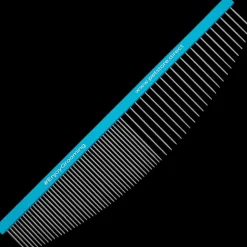 6.5" 50/50 Blue Half-Moon Comb by PetStore.Direct