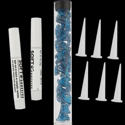 Blue Sparkle Feline Large Nail Caps by Soft Claws
