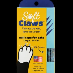 Blue Sparkle Feline Large Nail Caps by Soft Claws