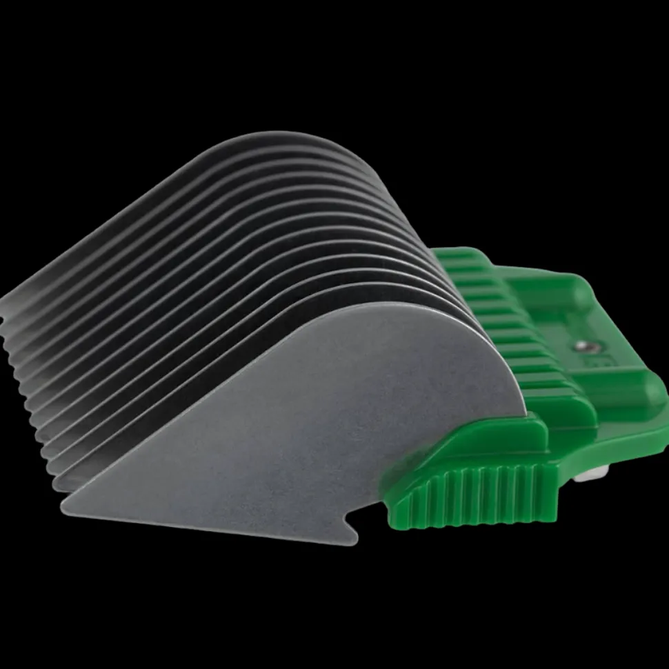 #C 7/8″ Green Wide Snap on Comb by PetStore.Direct