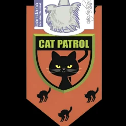 Cat Patrol Dog Bandana by Dog Fashion Living
