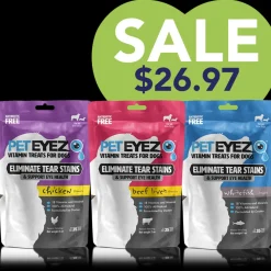 Chicken, Beef Liver, and Whitefish Dog Treats Bundle by Pet Eyez