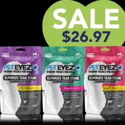 Chicken, Lamb, and Beef Liver Dog Treats Bundle by Pet Eyez
