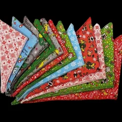 Christmas Winter Bandanas - 60 Assorted Sizes and Patterns by Bandanas Unlimited