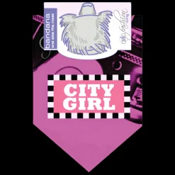 City Girl Dog Bandana by Dog Fashion Living