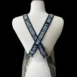Clear Black Plastic Signature Crossover Apron by Ladybird Line