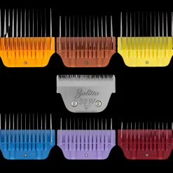 6 Colored Wide Combs with 30W blade by Zolitta