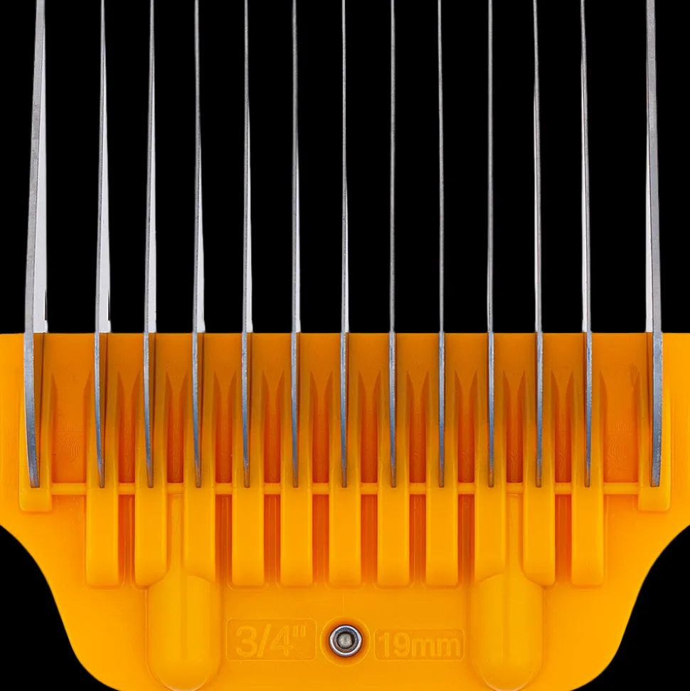 6 Colored Wide Combs with 30W blade by Zolitta