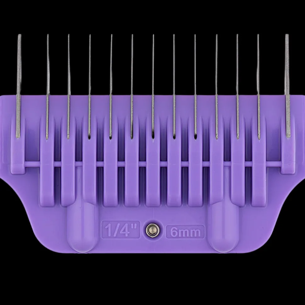 6 Colored Wide Combs with 30W blade by Zolitta