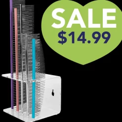 Comb Holder For Wall and Table Clear by PetStore.Direct