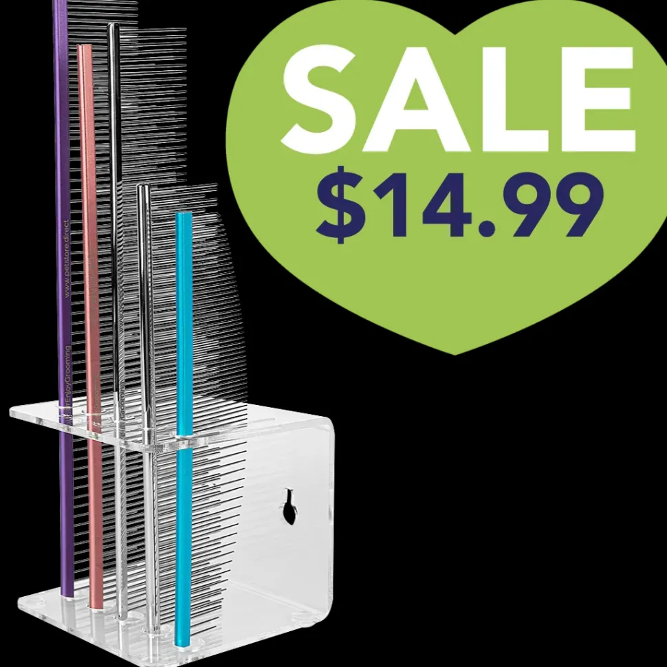Comb Holder For Wall and Table Clear by PetStore.Direct