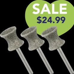Concave Shape Dremel Bit Set of 3 by PetStore.Direct