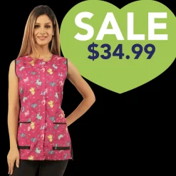Covered Zipper Pink Dog Waterproof Vest by Ladybird Line