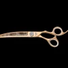 Crystal Gold Cobalt 6.5" 46 Tooth Curved Blender by Geib