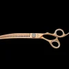 Crystal Gold Cobalt 7" 20 Tooth Curved Sculpting & Finishing Chunker by Geib
