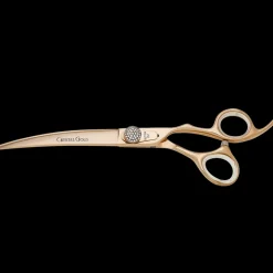 Crystal Gold Cobalt 7.5" Curve Shear by Geib