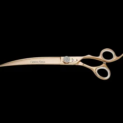 Crystal Gold Cobalt 8.5" Curve Shear by Geib