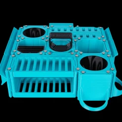 Custom Cube Tool Caddy Cyan by Vanity Fur