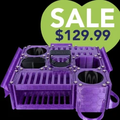Custom Cube Tool Caddy Jolly Purple by Vanity Fur