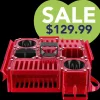 Custom Cube Tool Caddy Jolly Red by Vanity Fur