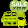 Custom Cube Tool Caddy Lime Green by Vanity Fur