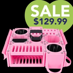 Custom Cube Tool Caddy Light Pink by Vanity Fur