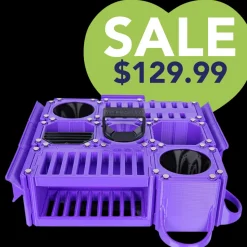 Custom Cube Tool Caddy Purple by Vanity Fur