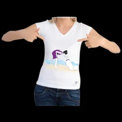 Dog On a Beach Shirt by Dog Fashion Living