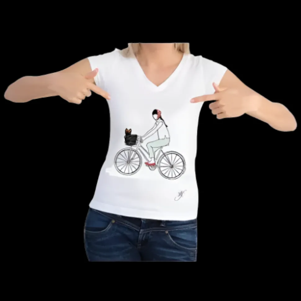 Dog On a Bike Shirt by Dog Fashion Living