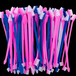 Dual-end Tooth Brushes 50 Count Pink/Blue by PetStore.Direct