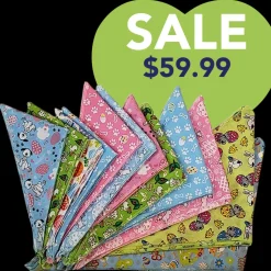 Easter Bandanas - 60 Assorted Sizes and Patterns by Bandanas Unlimited