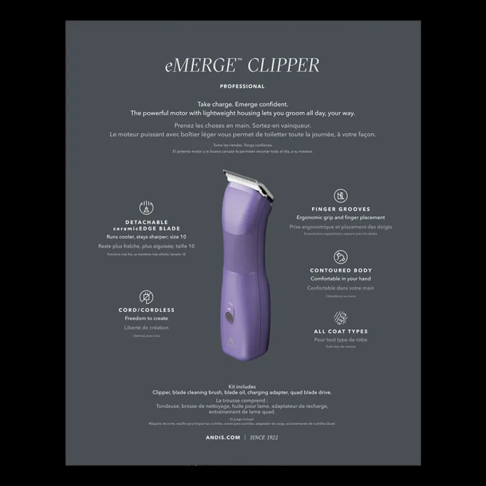 Emerge Clipper Purple by Andis