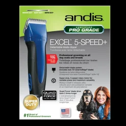 Excel 5-Speed Detachable Blade Clipper Blue by Andis
