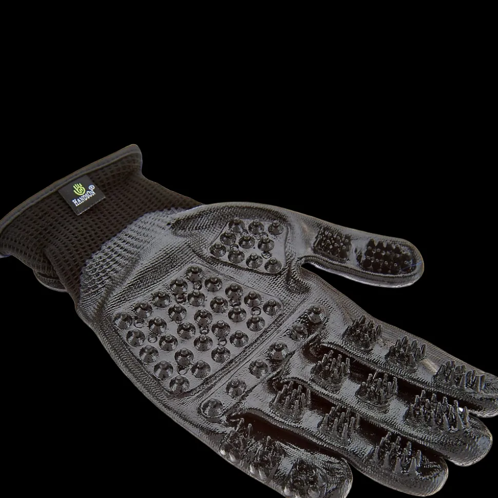 Extra-Large Black Deshedding Gloves by HandsOn Gloves