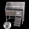Extra-Wide Walk-Through Bathing Tub with Steps by PetStore.Direct