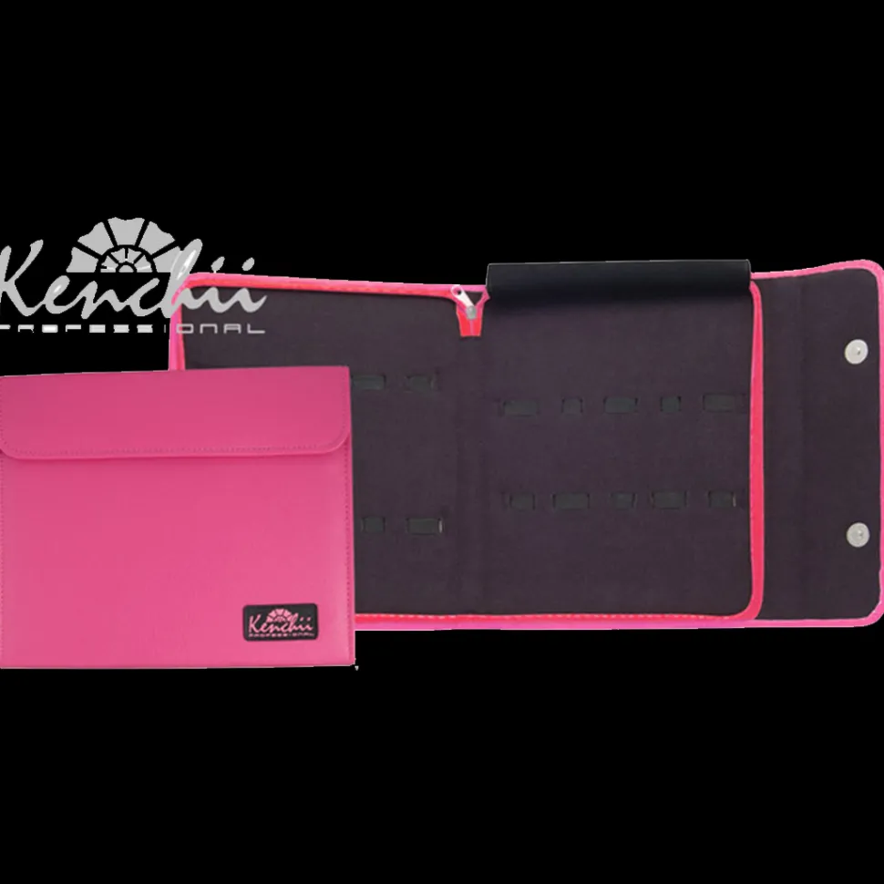 Faux Leather 10-Shear Case Pink by Kenchii