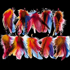 Feather Extension Blue McCaw (Pack of 10) by A Creative Collection