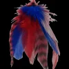 Feather Extension Red, White and Blue (Pack of 10) by A Creative Collection