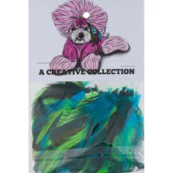 Feather Extension Teal and Green (Pack of 10) by A Creative Collection